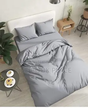 Gray Color Pure Cotton American Bedsheets With Pillow Cases