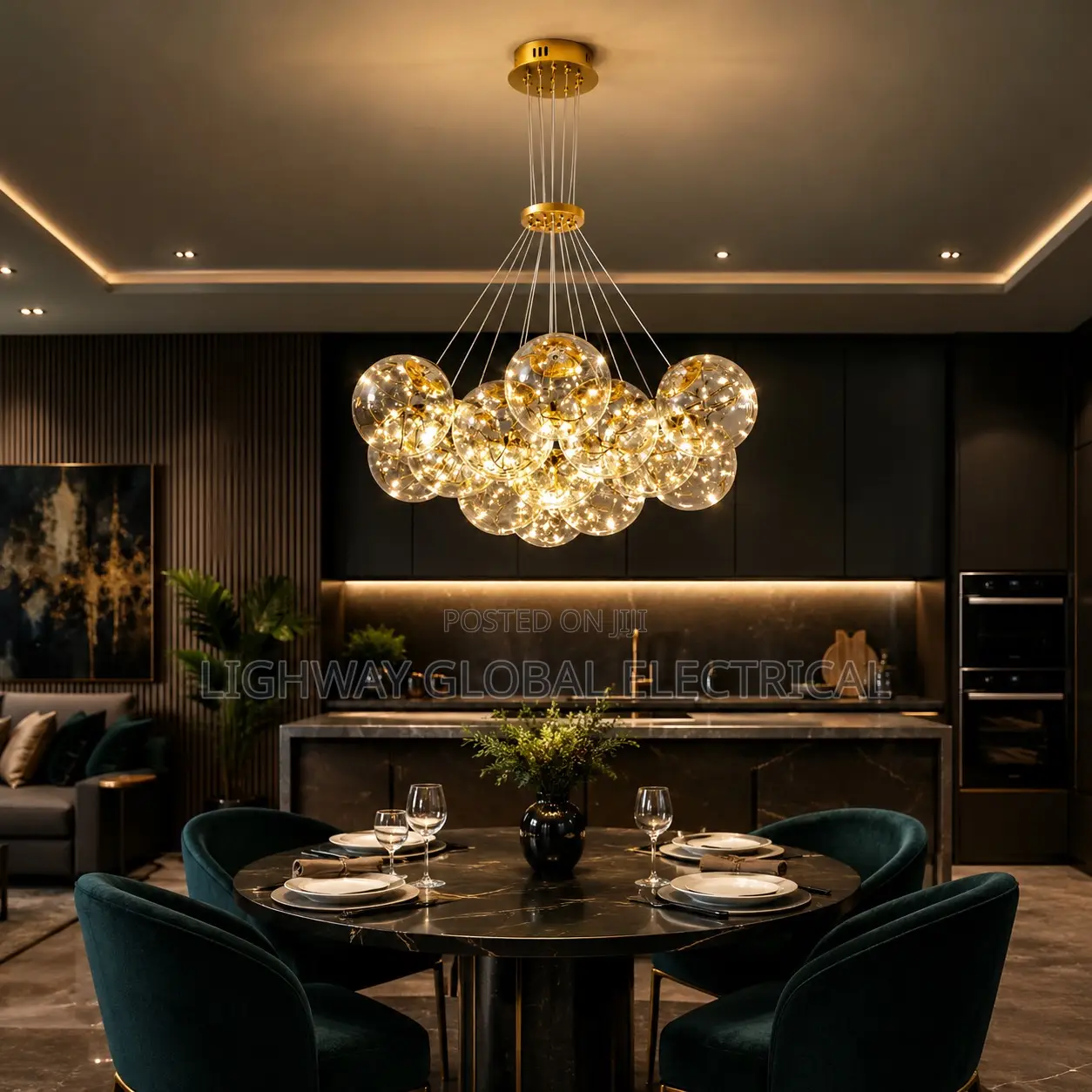 Modern Led Moon Starry Sky Suspension Lamp
