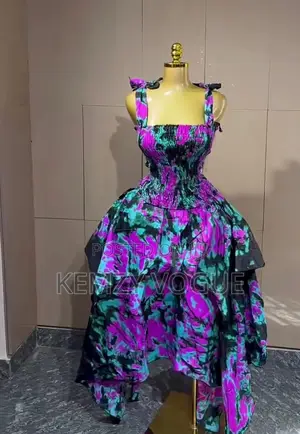 Ankara Handkerchief Gown