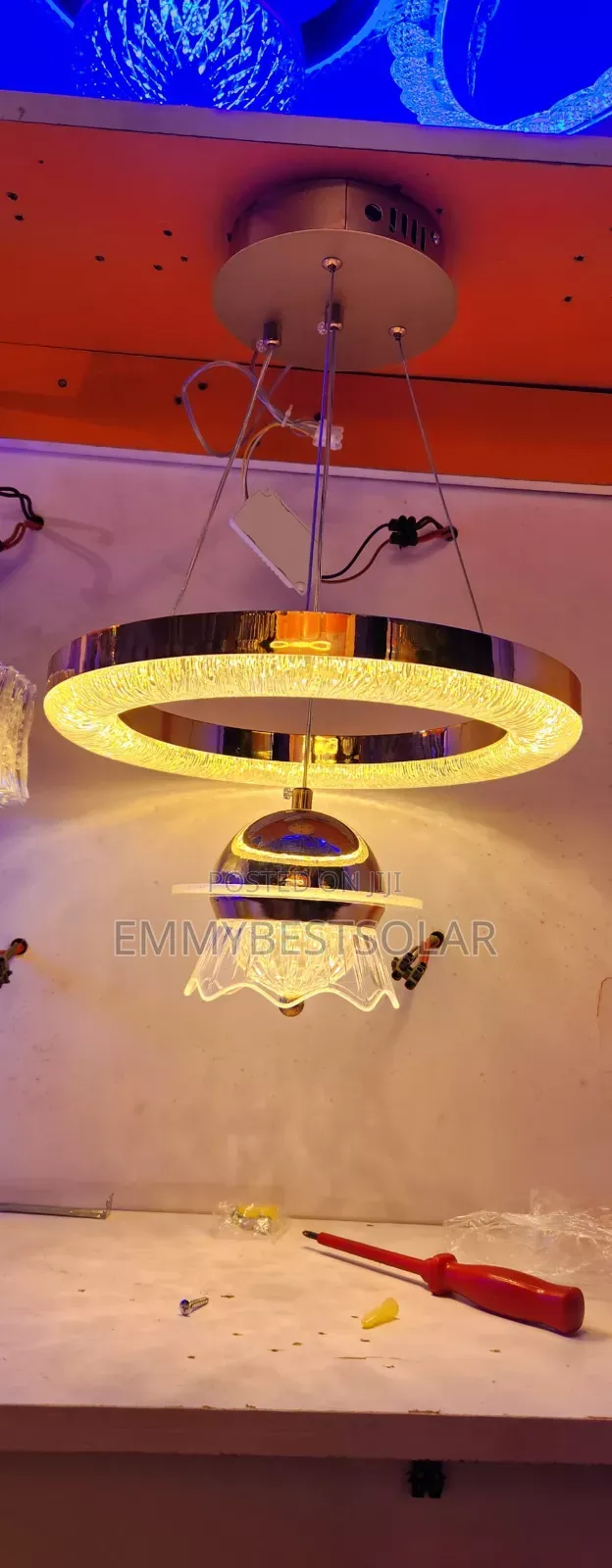 Luxury Led Tricolor Dropping Light