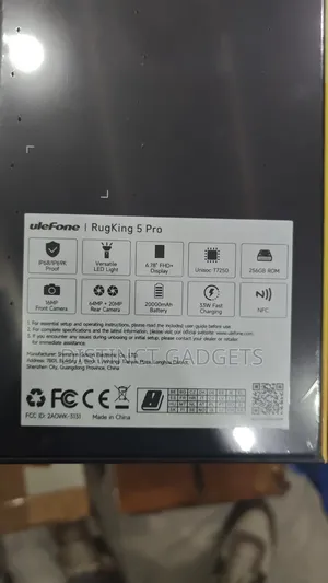 New Ulefone RugKing 5 pro 256 GB Black