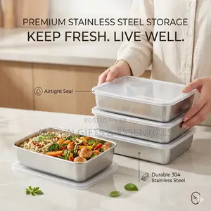3pcs Stainless Food Storage Container