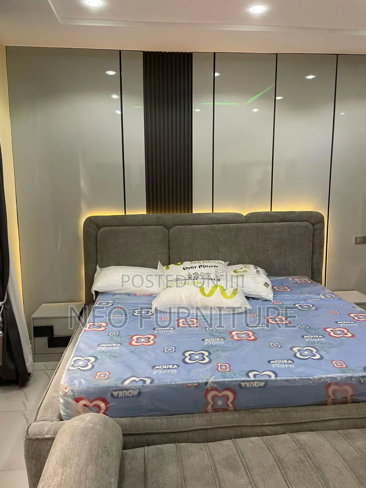 Bedframe With Wall Panels