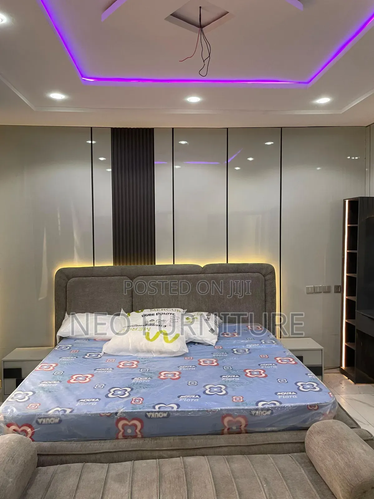 Bedframe With Wall Panels