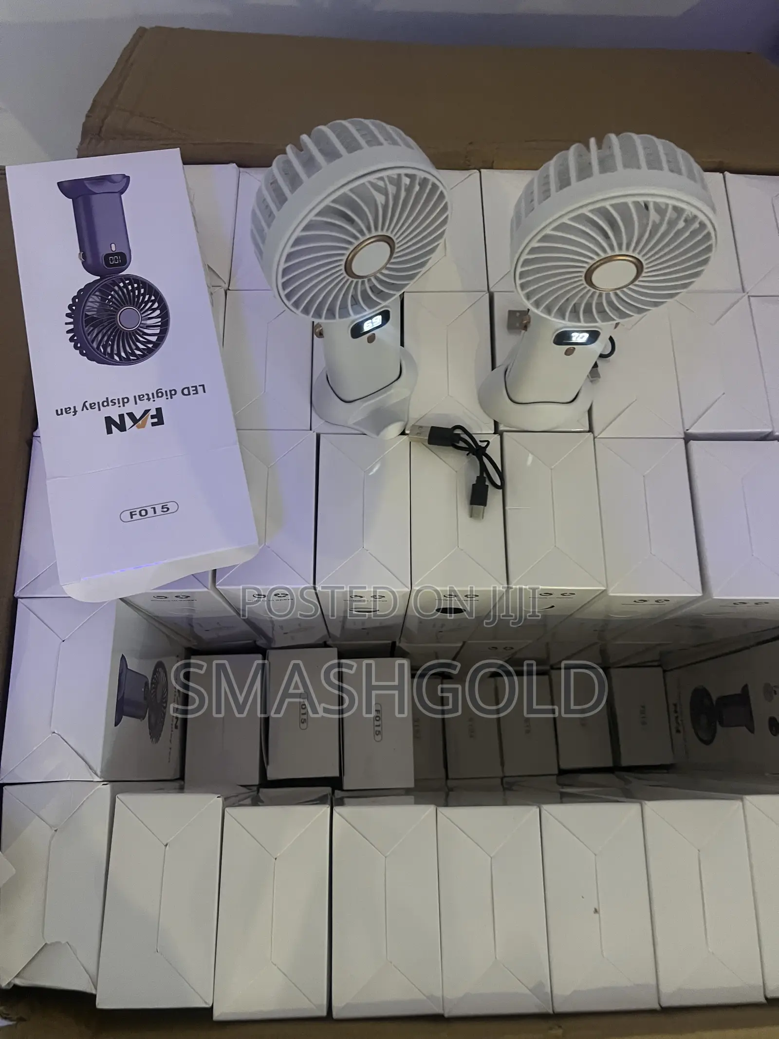 Rechargeable Led Digital Display Mini Fan Available