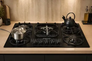 90cm Quality Black 5ways Burner Gas Cooker