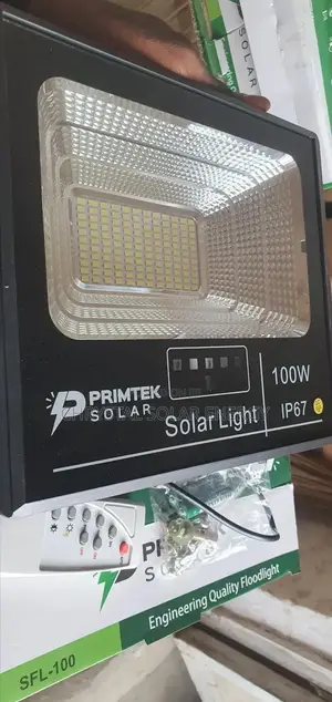 Quality 100watts Solar Flood Light With Remote Control Solar Panel