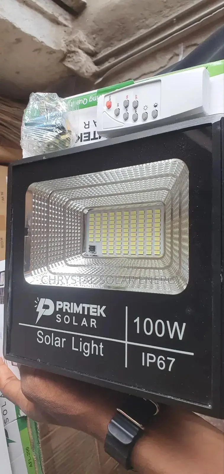 Quality 100watts Solar Flood Light With Remote Control Solar Panel