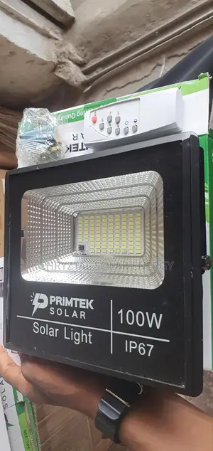 Quality 100watts Solar Flood Light With Remote Control Solar Panel