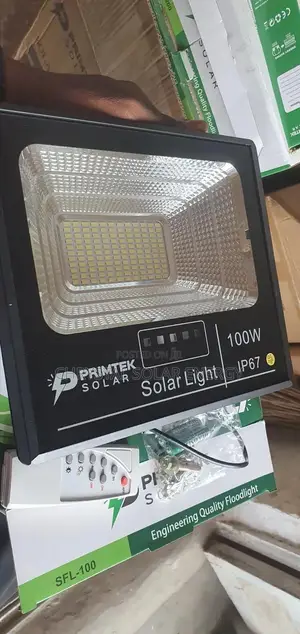 Quality 100watts Solar Flood Light With Remote Control Solar Panel