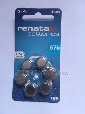 Renata Za 675 Zinc Air Hearing Aid Batteries 1.45v