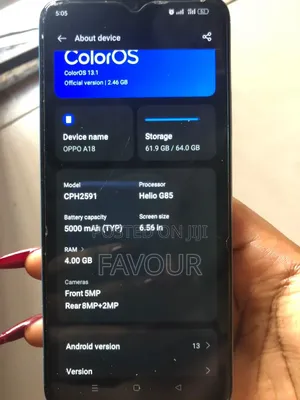 Oppo A18 64 GB Blue