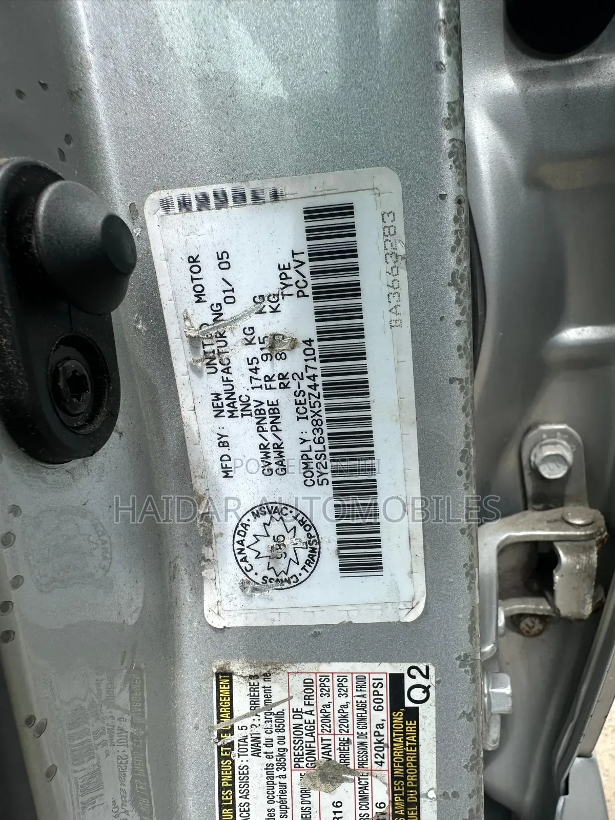 Toyota Vitz 1.3 AWD 5dr 2007 Silver