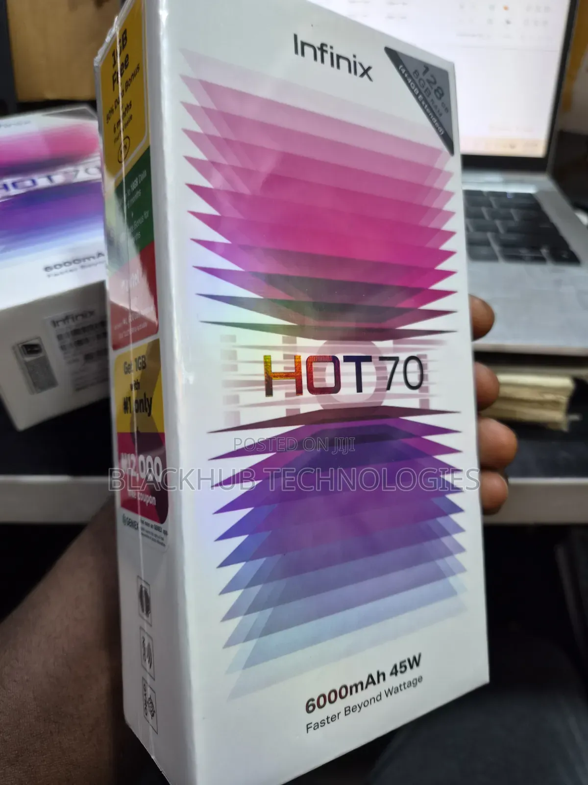 New Infinix Hot 70 128 GB Black