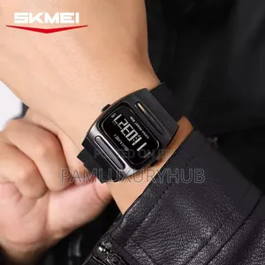 Skmei Digital Wf Sports Watch With Rubber Strap Stainless Steel Case
