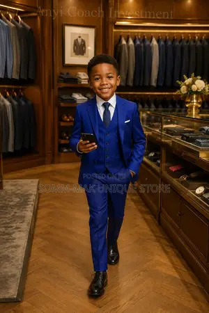 Turkey Classic Children Patterned Tuxedo Suit