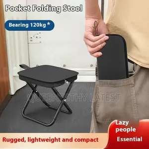 Foldable Chair/Stool - Purse Shaped Heavy Duty Outdoor Stool