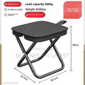 Foldable Chair/Stool - Purse Shaped Heavy Duty Outdoor Stool