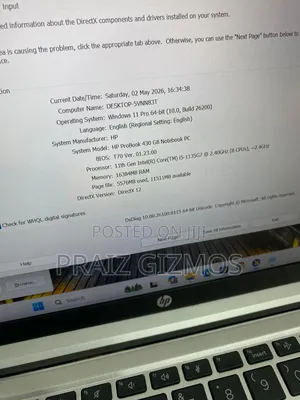 Laptop HP ProBook 430 G8 8GB Intel Core i5 SSD 256GB