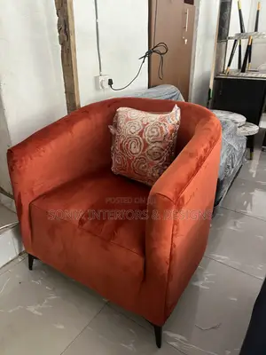 Orange Sofa- One Seater
