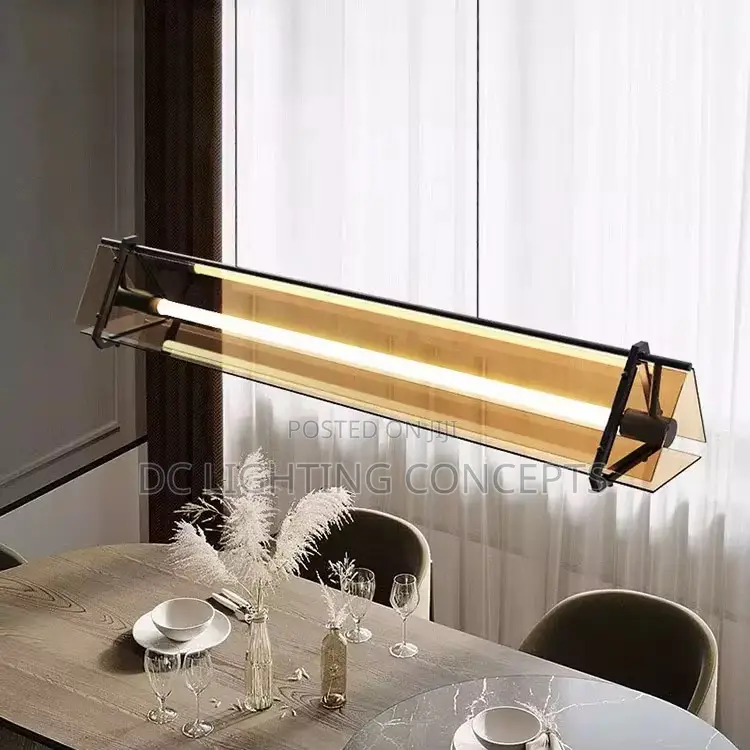 Modern Simple Designer Glass Led Island Hanging Pendant Light.