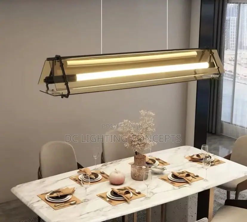 Modern Simple Designer Glass Led Island Hanging Pendant Light.