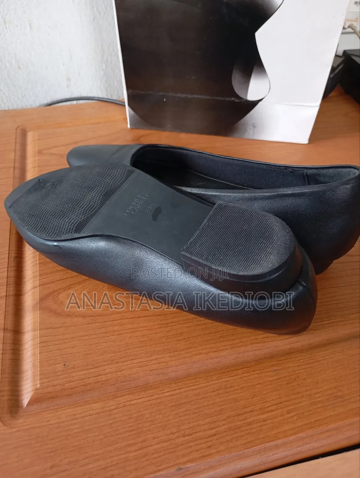Flat Black Shoe