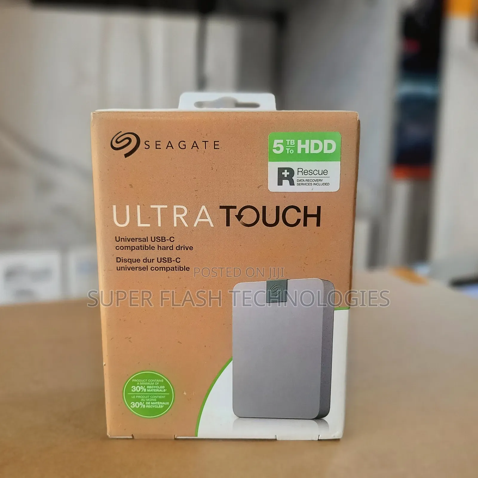 Seagate Ultra Touch HDD 5tb External Hard Drive, Usb-C
