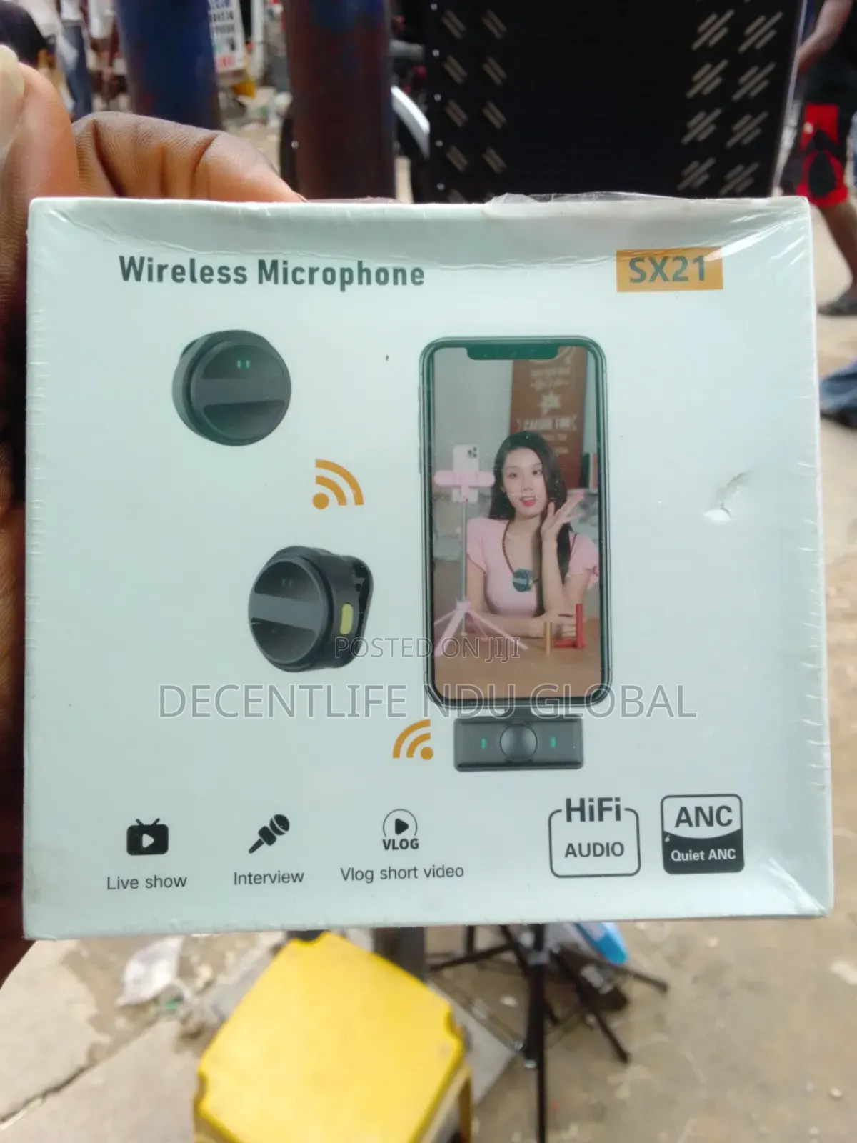 Magnetic Wireless Microhone Sx21 Anc