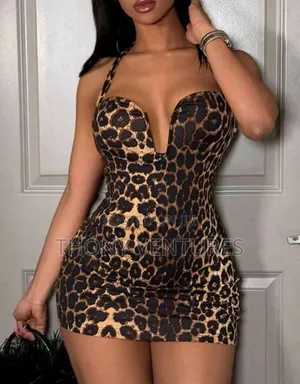 Sexy Animal Skin Mini Dress