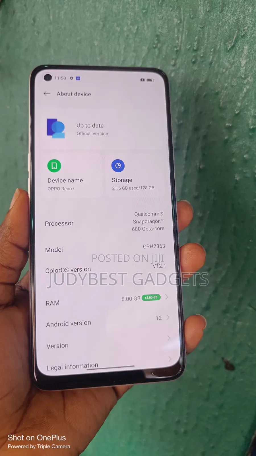 Oppo Reno7 128 GB Orange