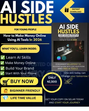 Ai Side Hustle Ebook Make Money With Ai Using Just Your Phone ₦2,500