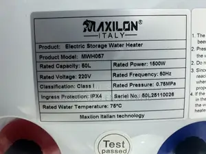 50liters Maxilon Water Heater