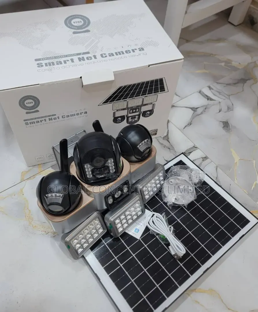 Intelligent Triple Lens Solar Powered Camera