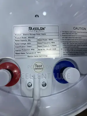 Maxilon 50liters Water Heater. Built With Thermostat and Energy Saving