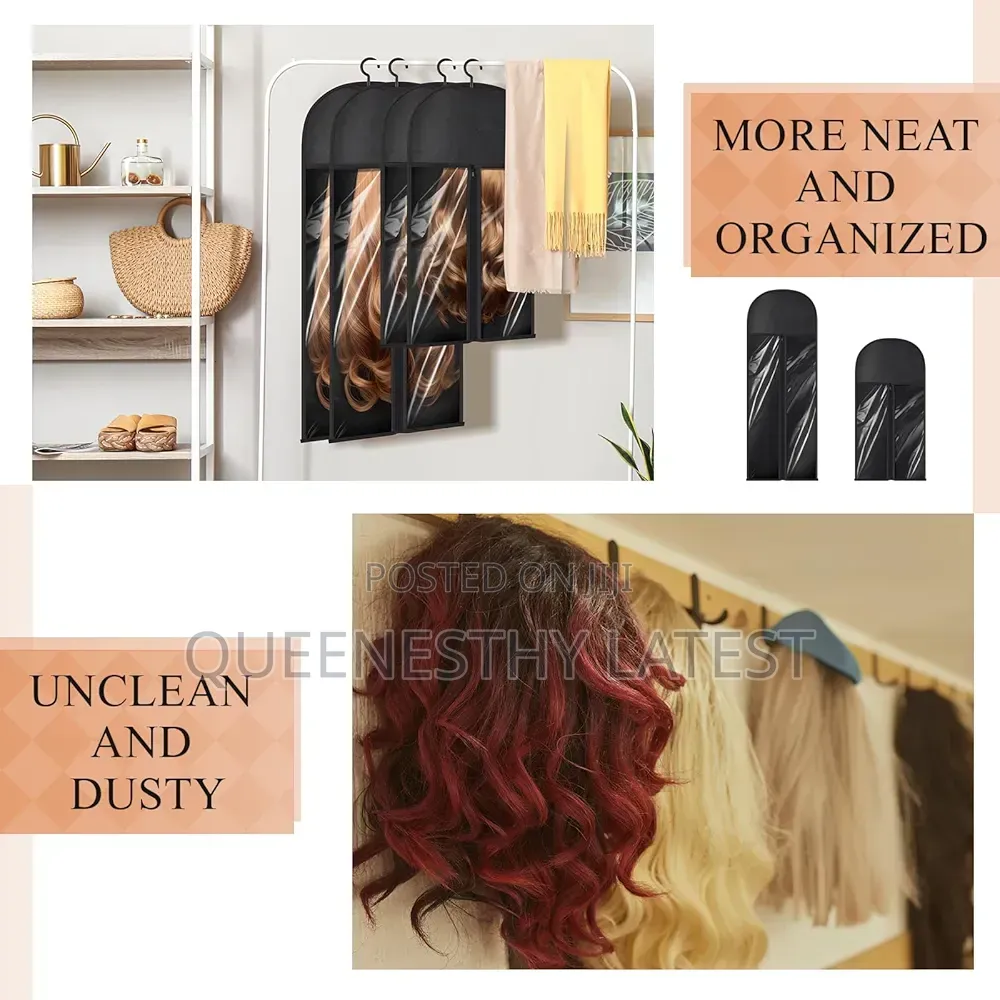 Professional Large Wig Storage Kit - Bag Hanger For Wigs/Extensions