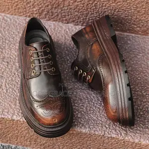 Stylish Brown Leather Brogues