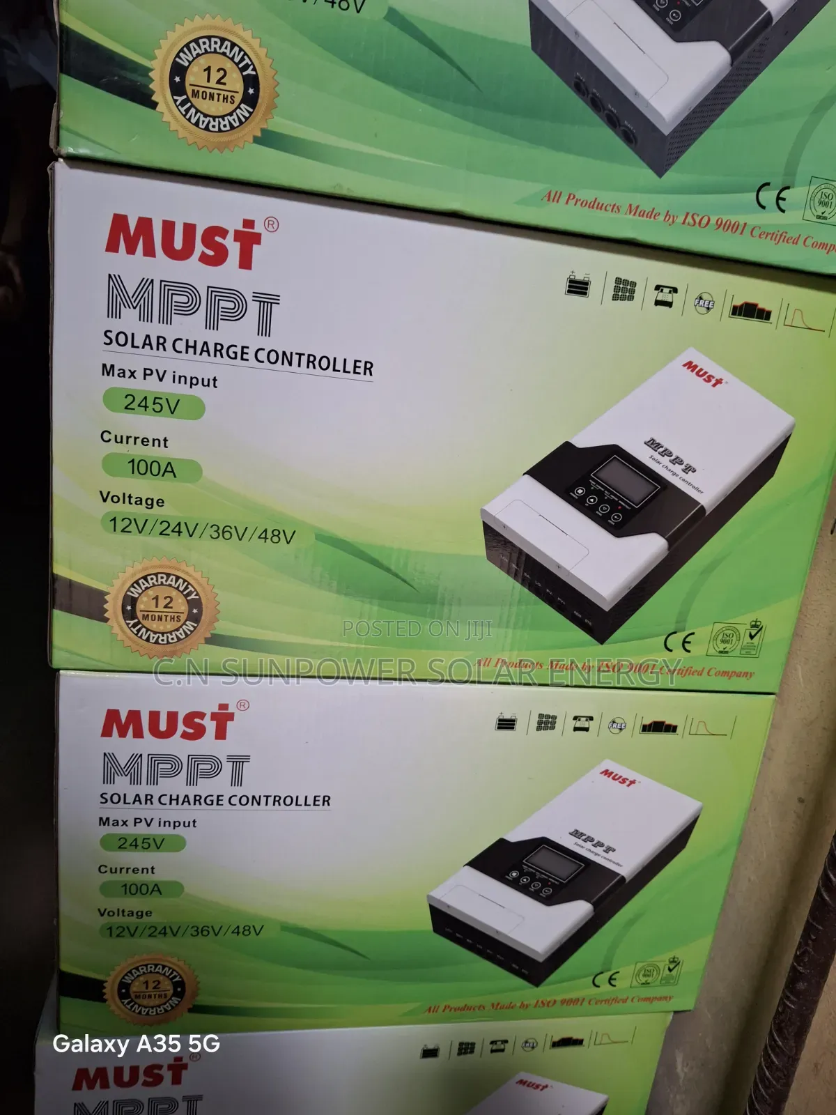 80a/12v/24v/36v/48v Must Charge Controller