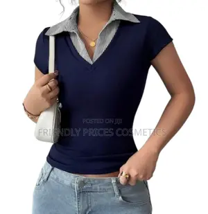 Rafferiza Summer Stripe Splice 2 in 1 Ribbed T-Shirt