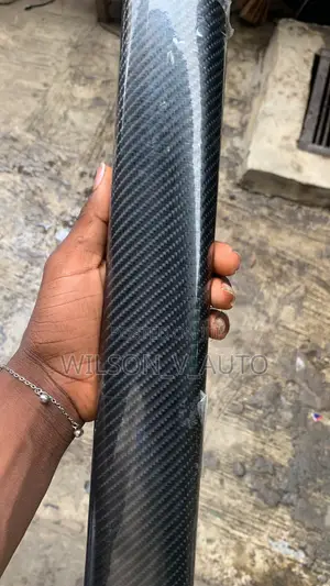 Gloss Black Carbon Fiber Textured Auto Vinyl Wrap Film Sticker Sheet