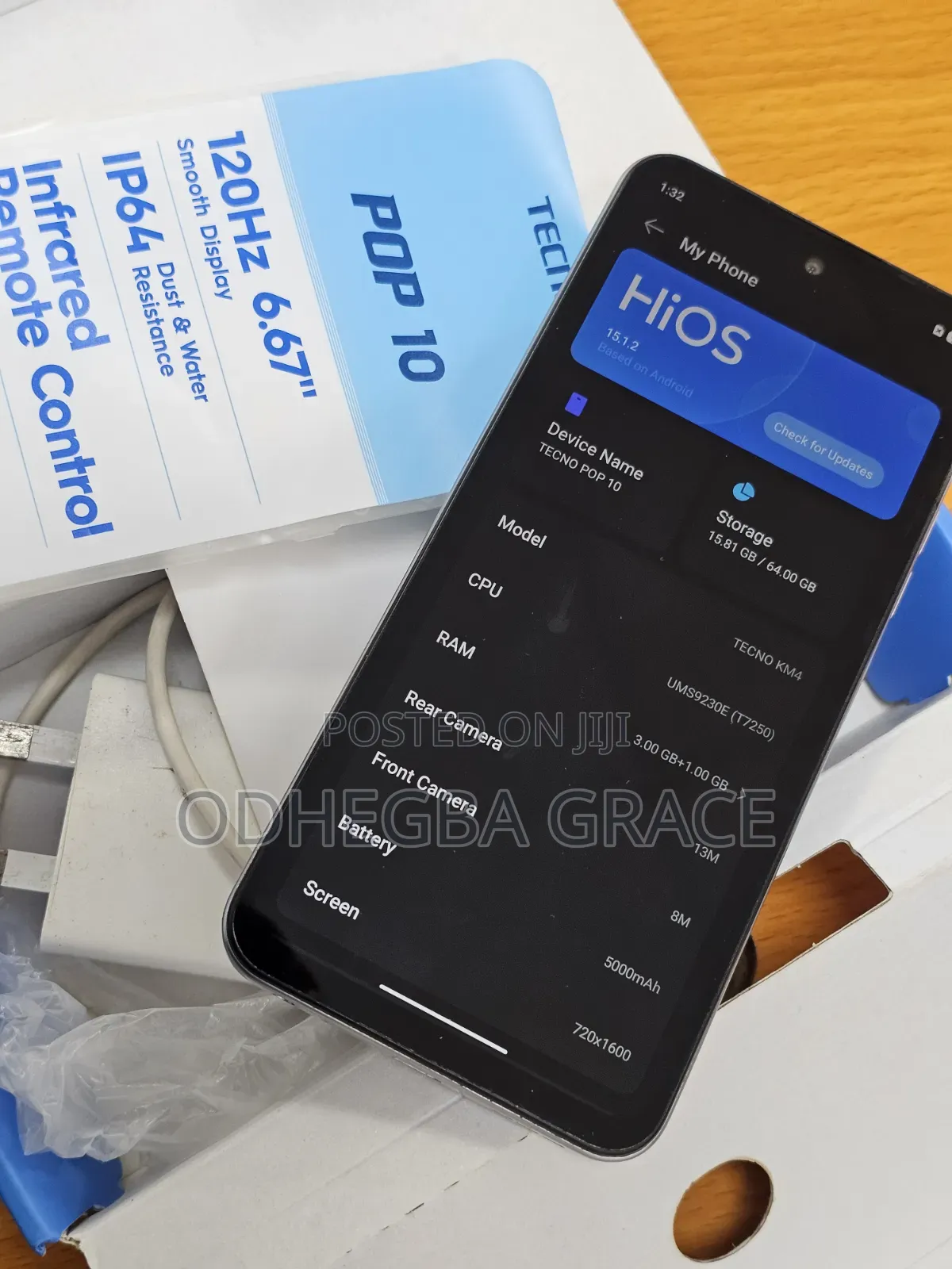 Tecno Pop 10 64 GB Silver