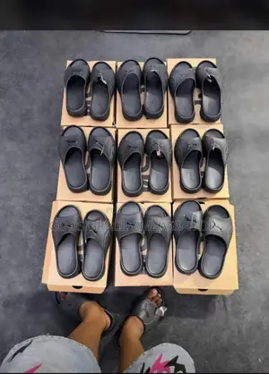 Puma Black Crocks Slide