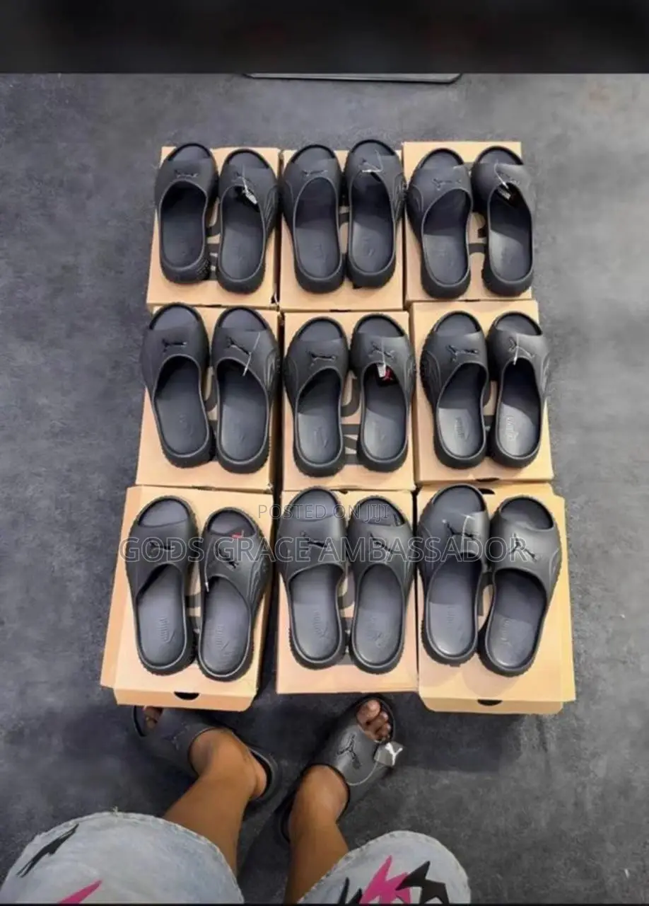 Puma Black Crocks Slide