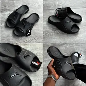 Puma Black Crocks Slide