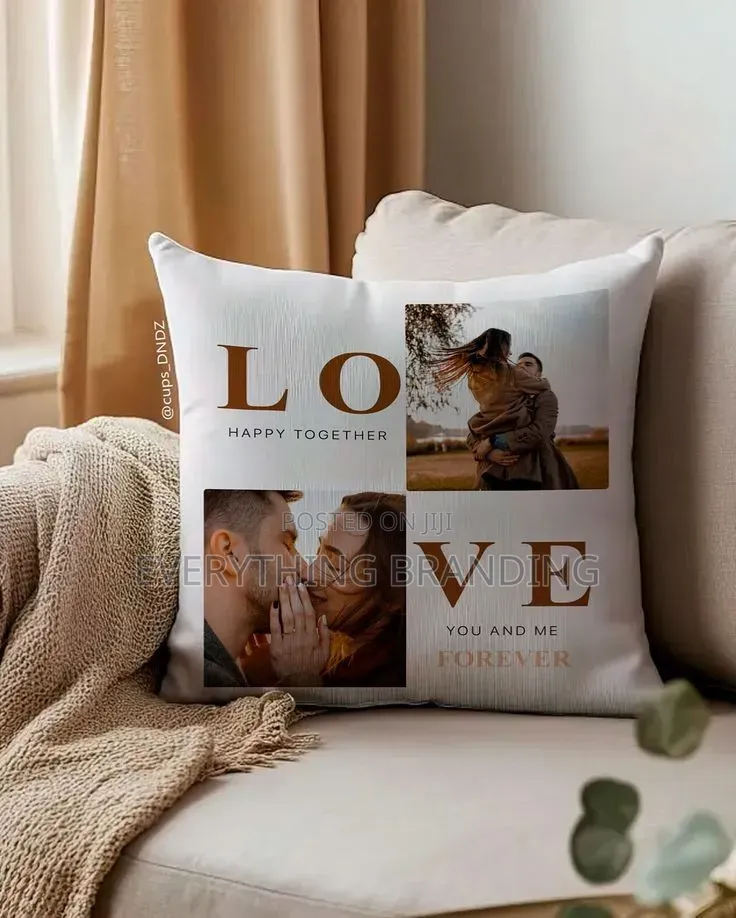 Custom Couples Throw Pillow, for Sofa, Bed, or Cushion