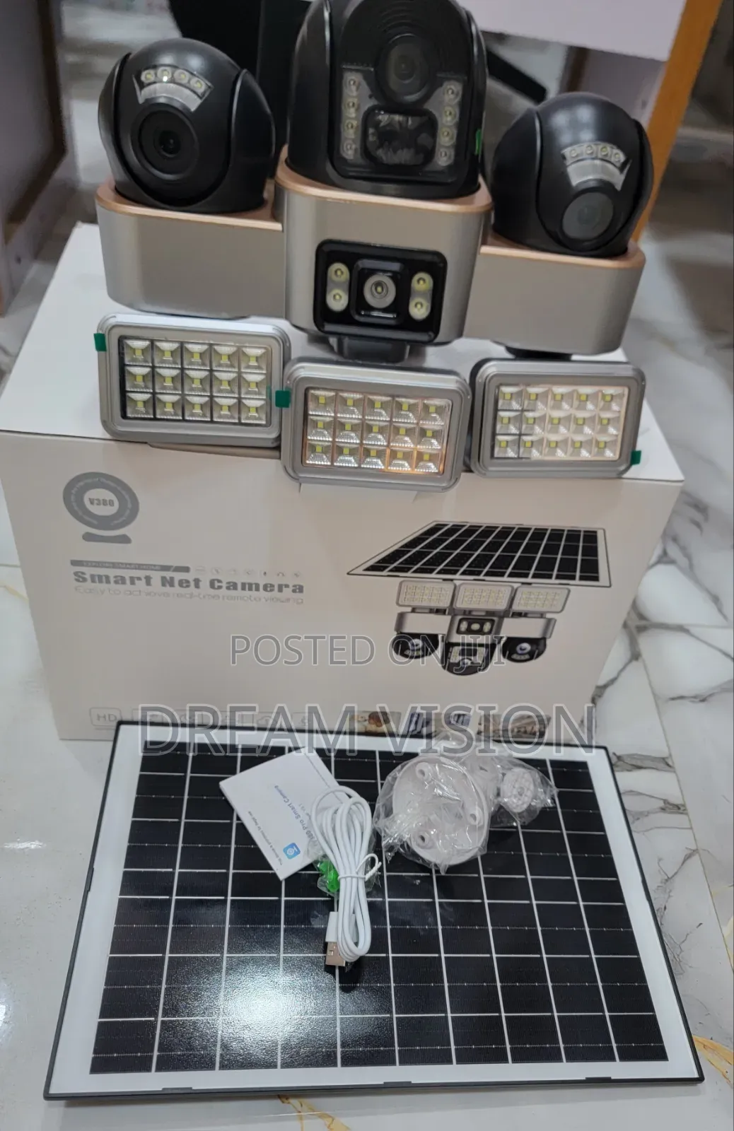 Intelligent Solar Three Lens Smart Camera