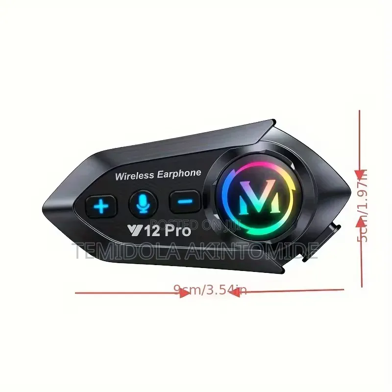 2 Units 500m Motorcycle Helmet Intercom Bluetooth