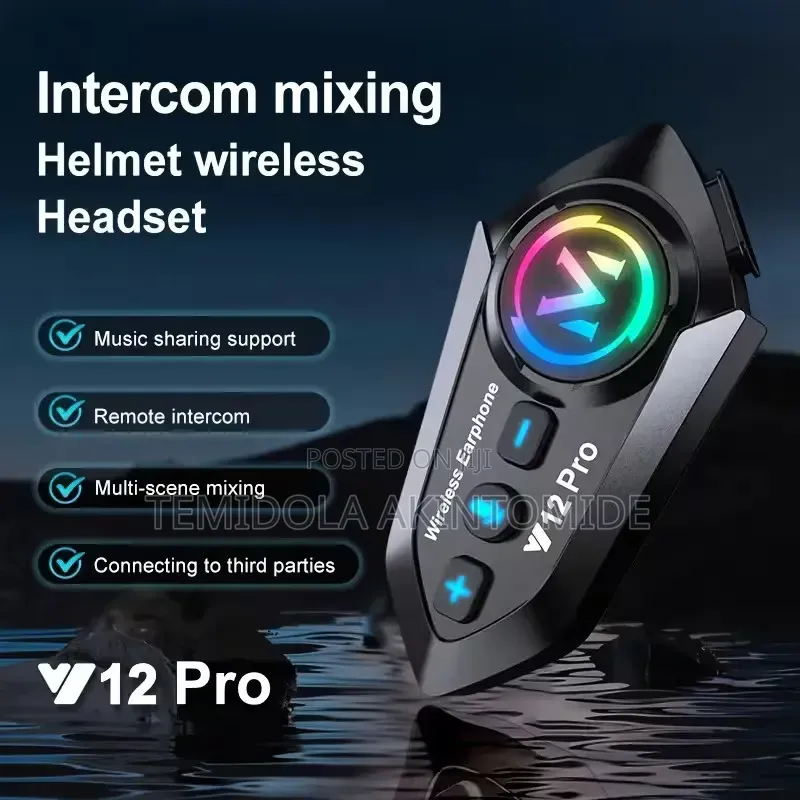 2 Units 500m Motorcycle Helmet Intercom Bluetooth