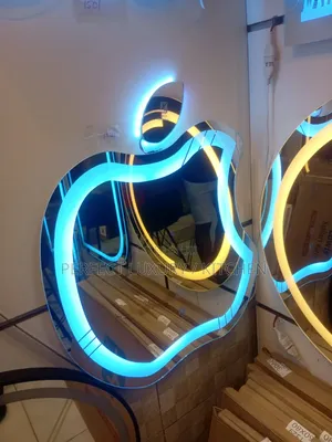 New Apple Design 3 Colored Led Lights Mirror