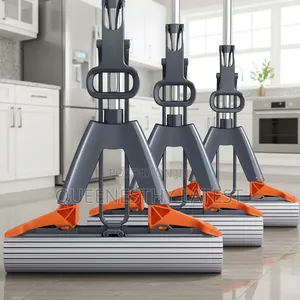 Ultra-Absorbent Pva Sponge Mop | Hands-Free Easy-Squeeze Smart Mop